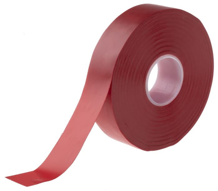 Ruban isolant Advance Tapes AT7 en PVC Rouge, 33m x 19mm