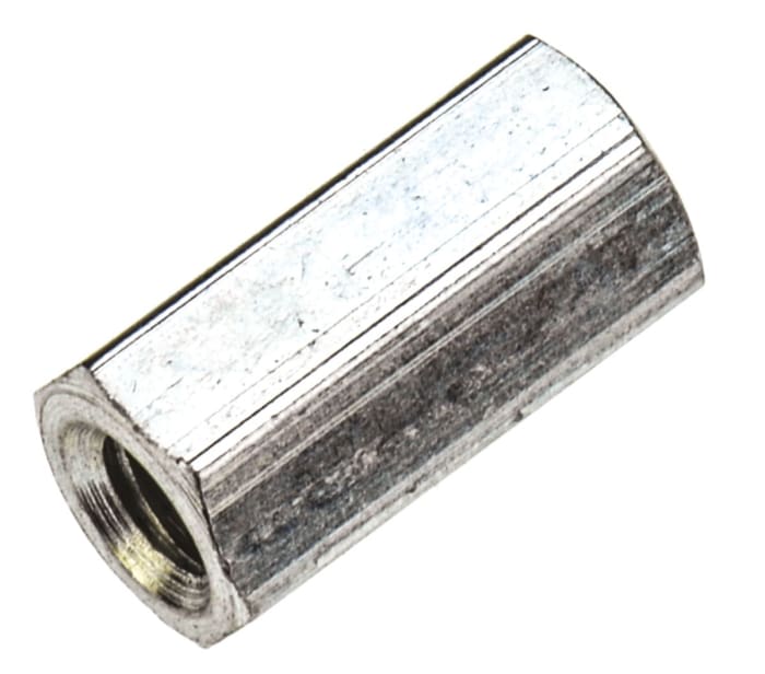 Richco Threaded Standoff, M3 x M3 Thread, 10mm Body, Steel, Female/Female