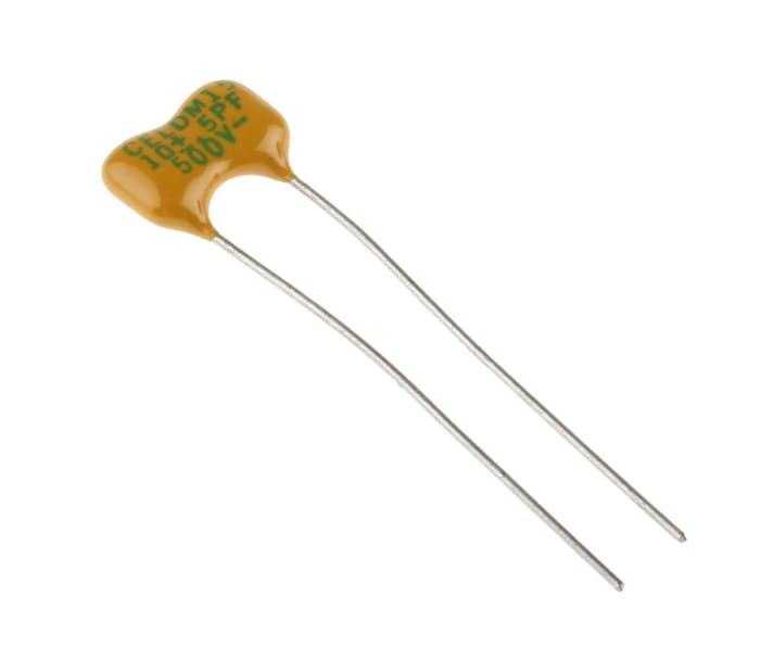 RS PRO 10pF Mica Capacitor 500V dc ±0.5pF Tolerance Radial