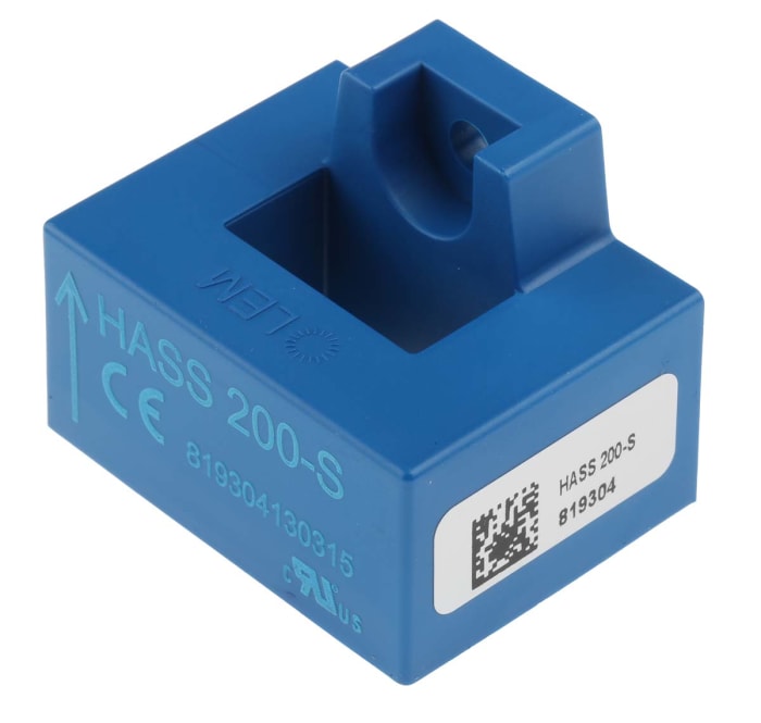 LEM HASS Series Current Transformer, 200A Input, 200:1, 20.4 x 10.4mm Bore, 5 V