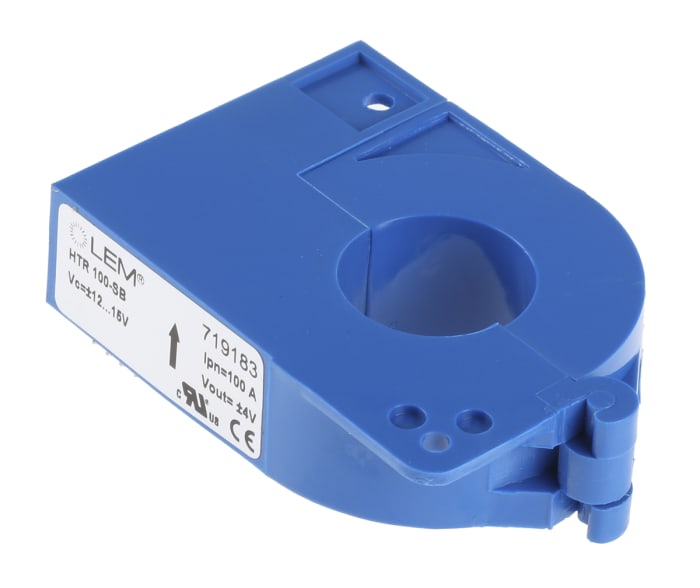 LEM HTR Series Current Transformer, 100A Input, 200:1, 21mm Bore, 12 → 15 V