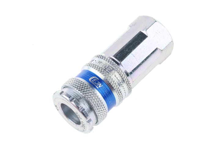 CEJN Brass, Steel Female Pneumatic Quick Connect Coupling, G 1/4 Female Threaded