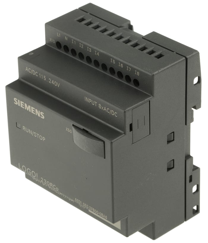 Siemens LOGO! 6 Logic Module, 115 V ac/dc, 230 V ac/dc Relay, 8 x Input, 4 x Output Without Display