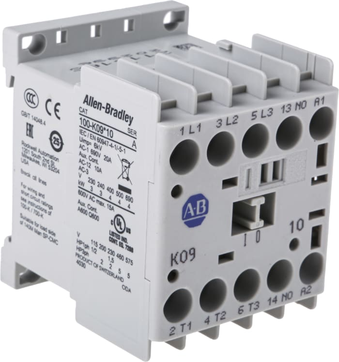 Stykač3 9 A690 V AC4 kW s 3NO kontakty, řada: 100K