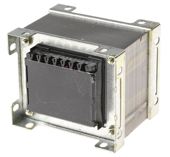 Transformateur à montage sur châssis, Vin 230V c.a., Vout 30V c.a., 2 sorties 90%, 200VA 7.2Ω