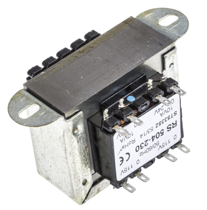 RS PRO  RS PRO 20VA 2 Output Chassis Mounting Transformer, 24V ac