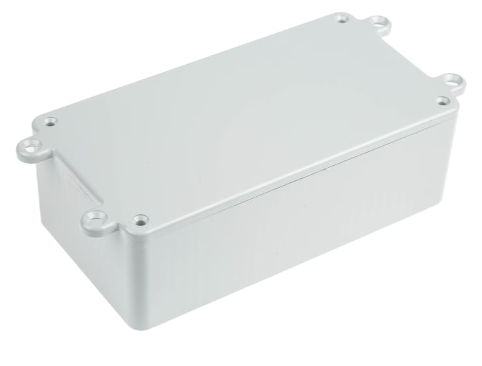 CAMDENBOSS 2000 Series Grey ABS Enclosure, IP54, Flanged, Grey Lid, 132 x 62 x 31mm