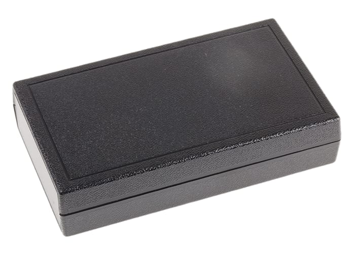 RS PRO Black ABS Handheld Enclosure, Integral Battery Compartment, 116.84 x 69.85 x 25.4mm