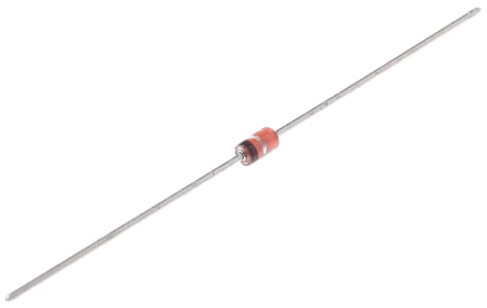 Nexperia 4.8 x 2.6 x 2.6mm Simple BZV85-C5V6,113 +200 °C 1,3 W 2μA 7Ω -65 °C Montaje en orificio pasante 5.6V 1 DO-41 2