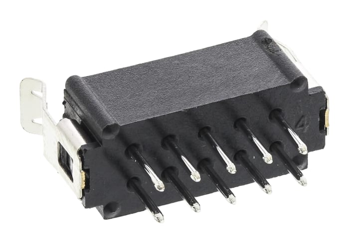 HARWIN Datamate L-Tek Series Straight Through Hole PCB Header, 10 Contact(s), 2.0mm Pitch, 2 Row(s), Shrouded