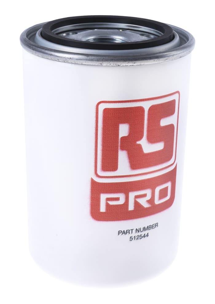 RS PRO 12 bar 3/4in Hydraulic Spin-On Filter Can, 65L/min max, 10μm filtration size