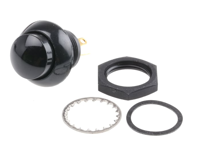 Otto Push Button Switch, Momentary, Panel Mount, SPDT, 28V dc, IP68