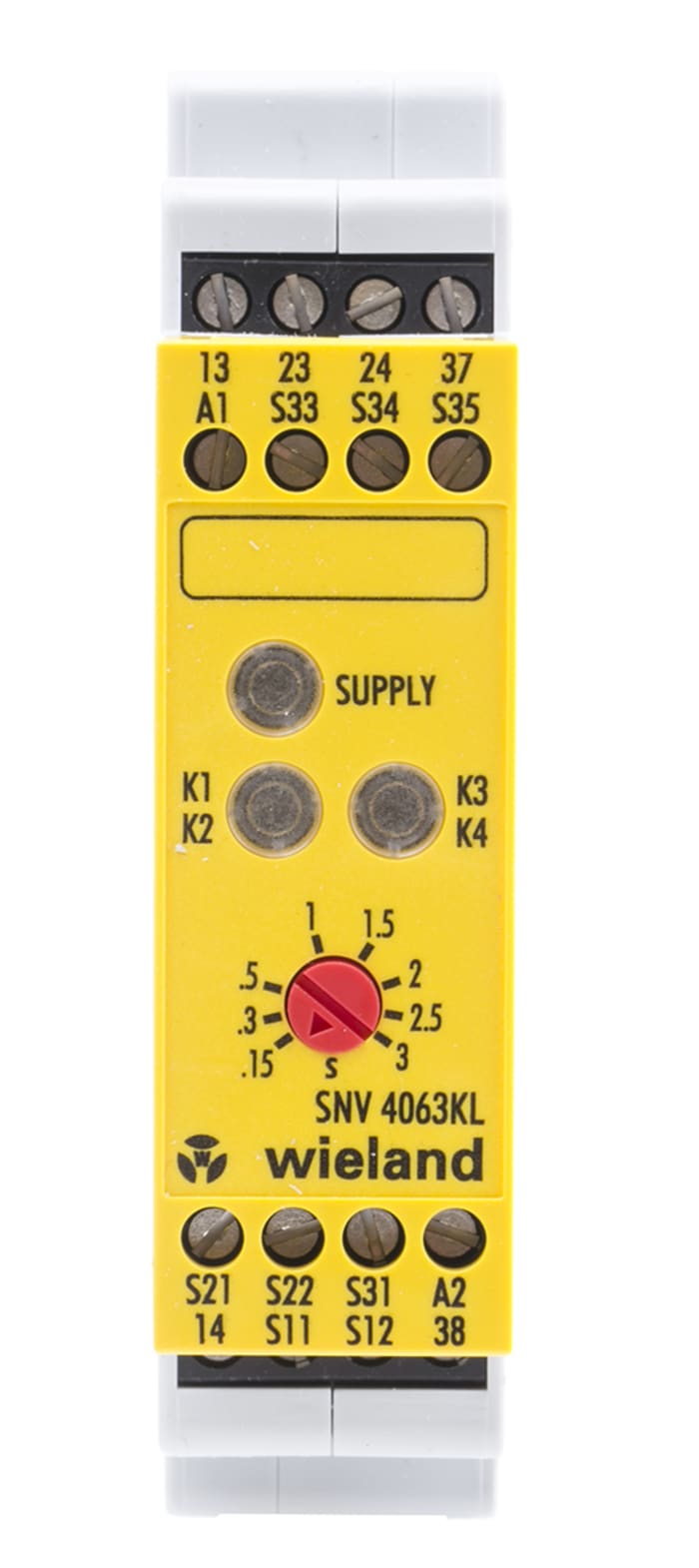 Wieland Dual-Channel Emergency Stop Safety Relay, 24V dc, 3 Safety Contacts