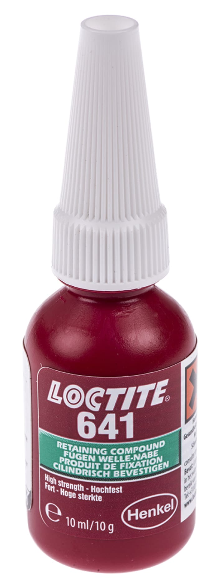 Loctite Loctite 641 Medium Strength, Retaining Compound Liquid Bottle 10 ml, -55 → +150 °C