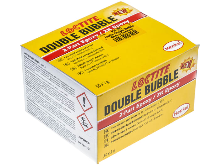 Adhésif Double Bubble Jaune, Liquide Sac 150 g