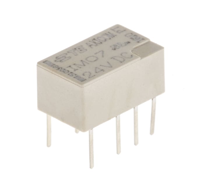 Relé de señal sin enclavamiento TE Connectivity IM, DPDT, 24V dc, 2 A dc, montaje en PCB, para