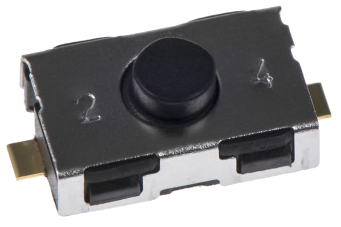 Dotykový spínač IP50, typ ovladače: tlačítko SPST 10 mA při 32 V DC 2.5mm 0.8mm Povrchová montáž