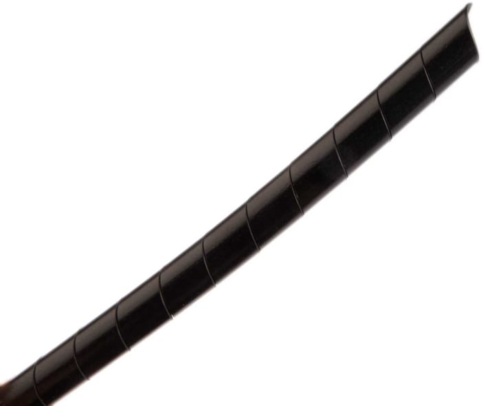 Gaine de câble spiralée HellermannTyton, Ø 9mm → 10mm Noir, Ø int 9mm en PA 6