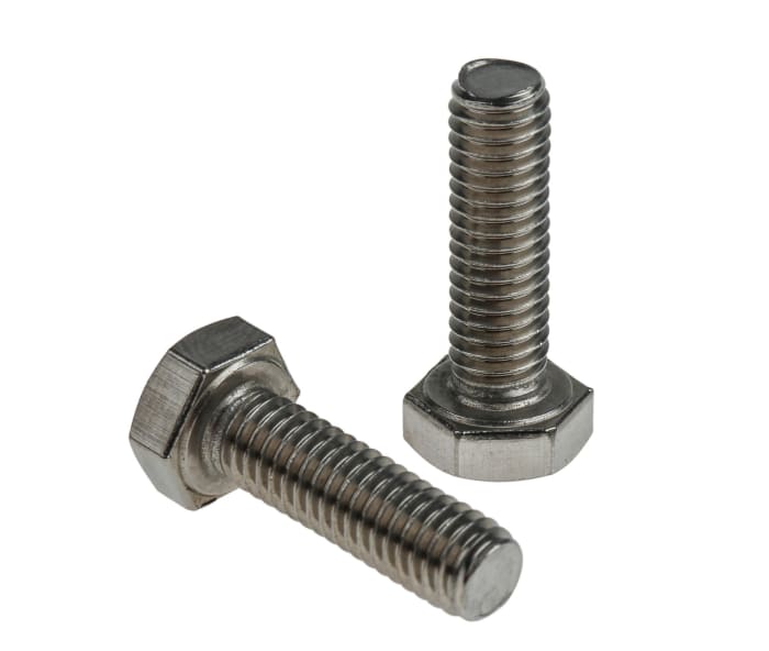 RS PRO Stainless Steel Hex, Hex Bolt, M6 x 20mm