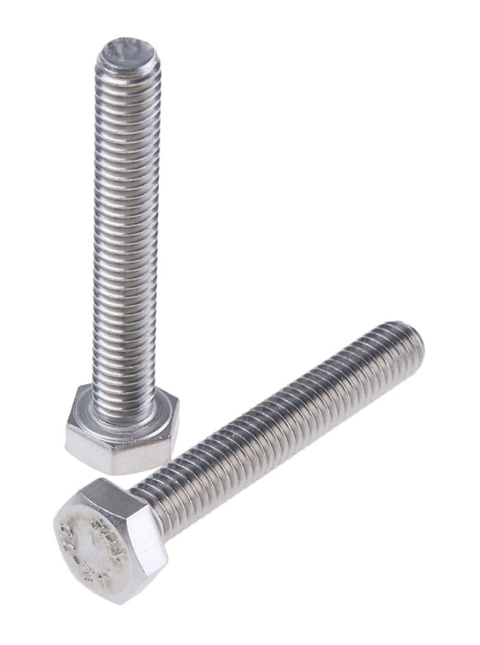 Vis à tête hexagonale Acier inoxydable, M6 x 40.0mm
