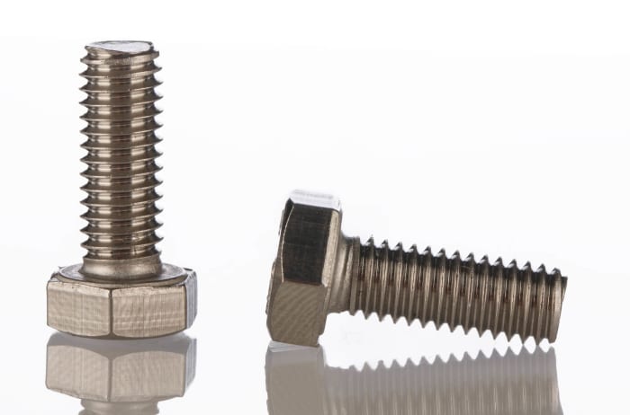 RS PRO Stainless Steel, Hex Bolt, M8 x 25.0mm