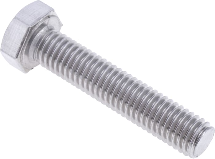 RS PRO Stainless Steel, Hex Bolt, M8 x 40.0mm