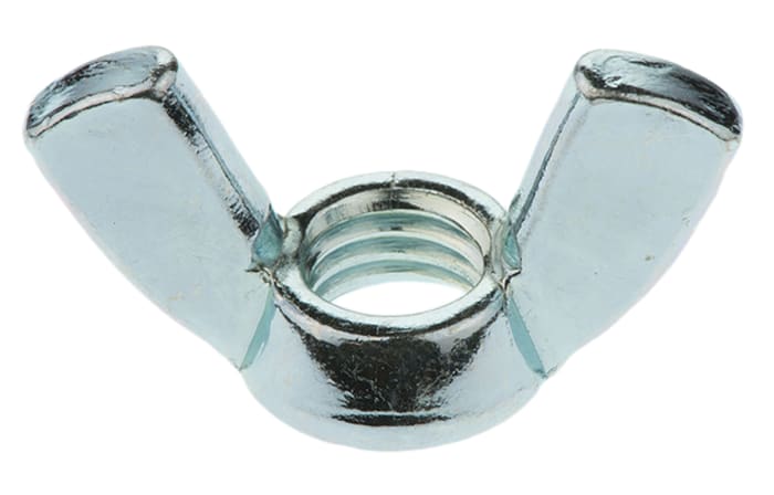 35mm Bright Zinc Plated Steel Wingnut, M10