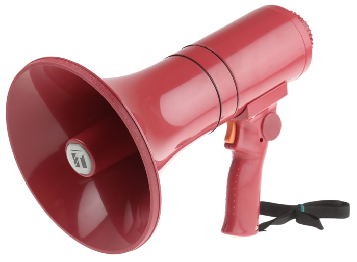 TOA ER1215S Red 15 W Hand Grip Megaphone with Siren Alert