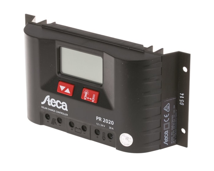 Régulateur solaire Steca, tension du panneau solaire 12 V, 24 V