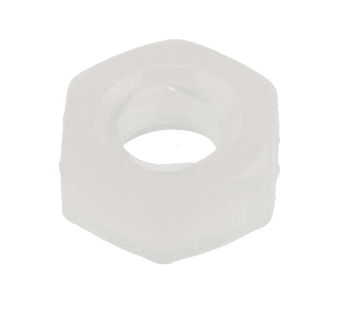 RS PRO, Plain Nylon Hex Nut, M4