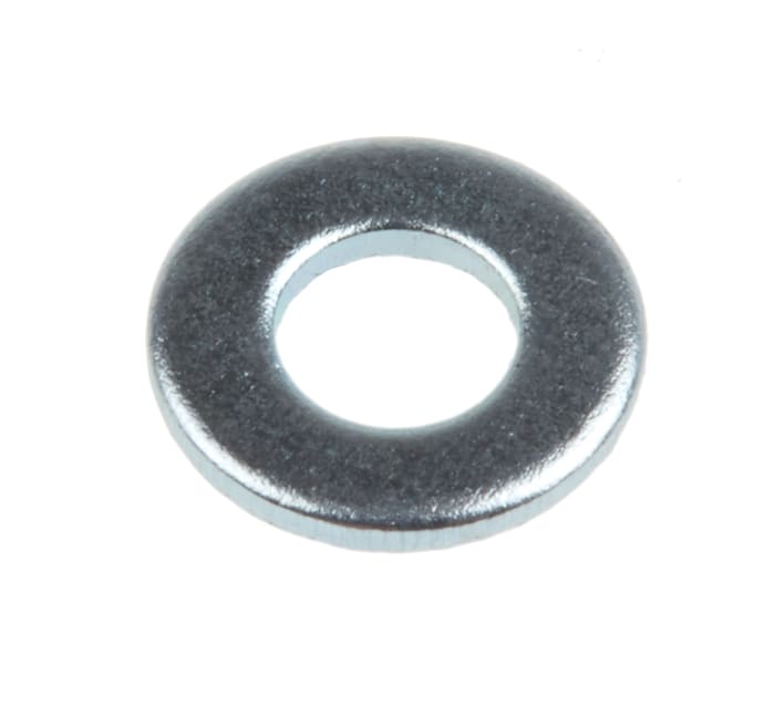 Zinc plated steel plain washer,M4