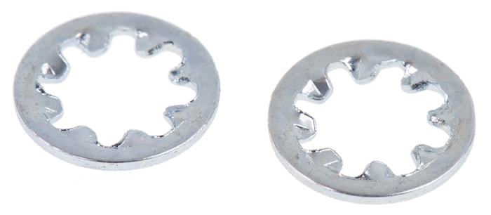 Rondelle antivibration RS PRO pour vis M5, Acier Galvanisé brillant