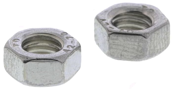 RS PRO Stainless Steel, Hex Nut, M5