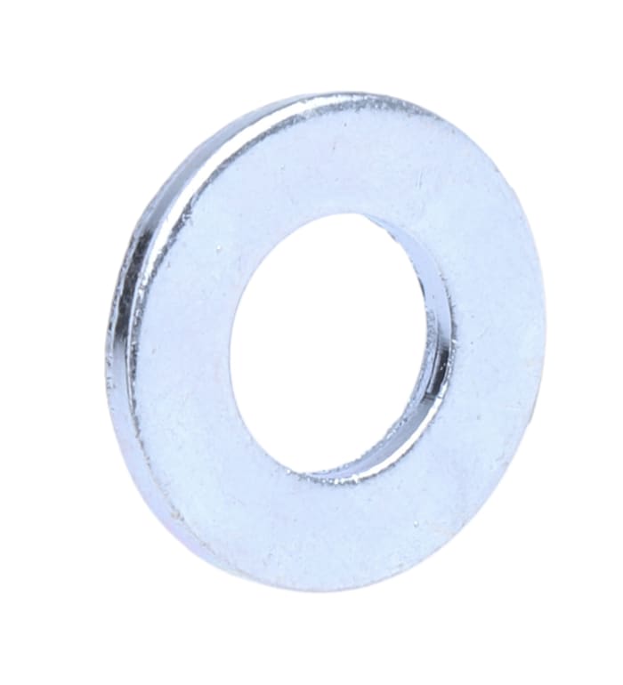 Bright Zinc Plated Steel Plain Form A Washers, M8, DIN 125A