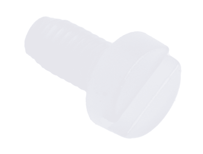 Tornillo de cabeza cilíndrica con huella ranurada RS PRO M3 x 6.0mm, paso de rosca 0.50mm, de Nylon