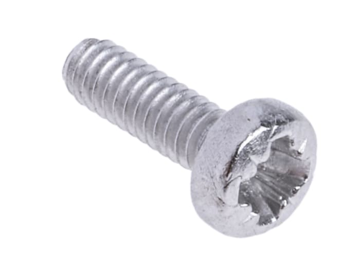 Tornillo de cabeza alomada con huella Pozi RS PRO M2 x 6.0mm, paso de rosca 0.40mm, de Acero Inoxidable