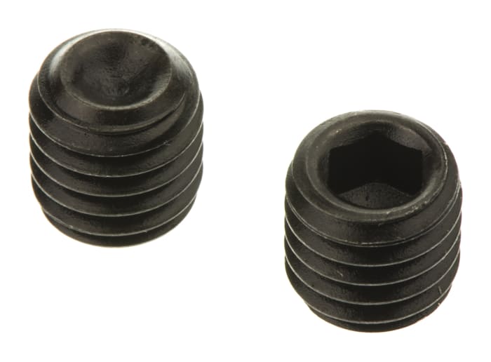 Tornillo prisionero Negro, un solo color Acero Juego de vasos hexagonales M8 x 8mm Tornillo prisionero
