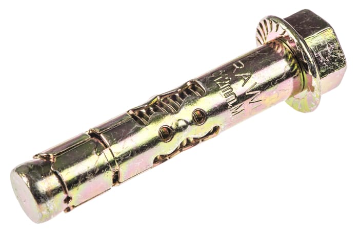 RawlPlug Steel Masonry Anchor M10 x 60mm, 12mm Fixing Hole