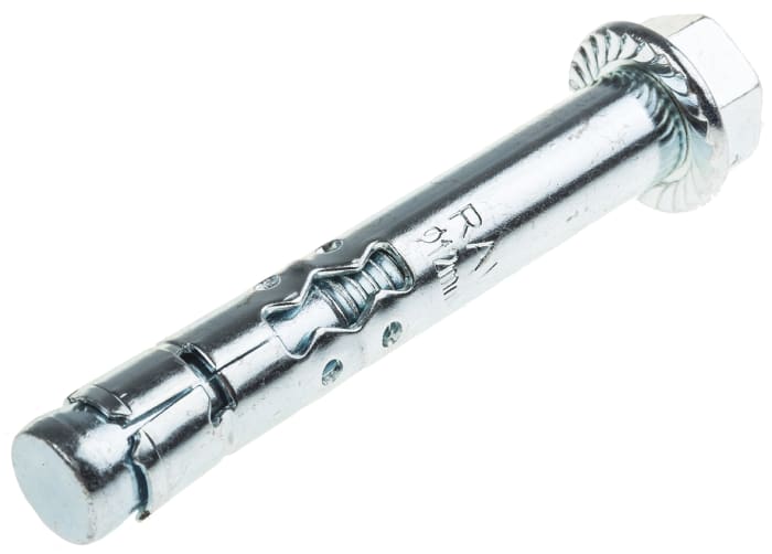 RawlPlug RawlPlug Steel Anchor Bolt M10 x 70mm, 12mm Fixing Hole