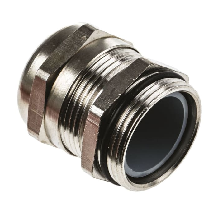 SIB SIB-TEC Series Metallic Nickel Plated Brass Cable Gland, PG21 Thread, 11mm Min, 19mm Max, IP68