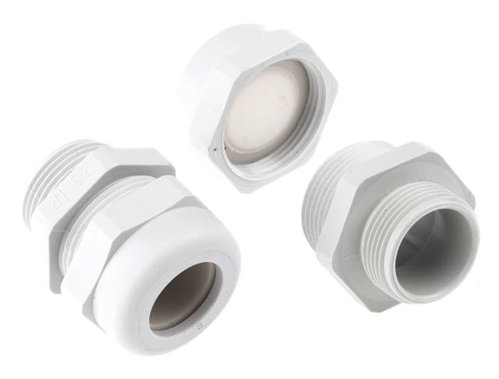 SIB WADI-TEC Series Grey PA 6 Cable Gland, M25 Thread, 11.5mm min., 18mm max., IP68