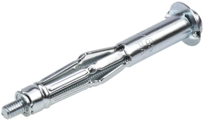 Fixation à boulon expansible pour cloisons creuses RawlPlug Acier, diamètre 10mm, longueur 65mm