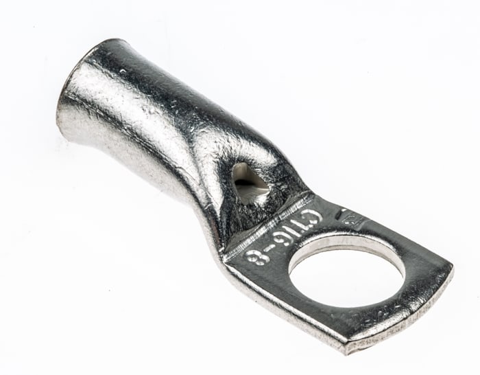 RS PRO Uninsulated Ring Terminal, M8 Stud Size to 16mm² Wire Size