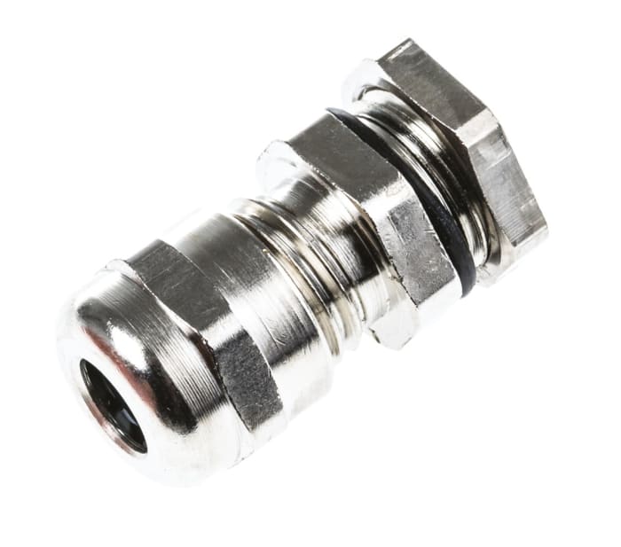 Р сиб. Locknut, Nickel Plated Brass, 1/2 in NPT. Cable Gland in the Shield Gland pg42 with Locknut. Сальник Han CGM-M D=13-20мм латунь ip68.