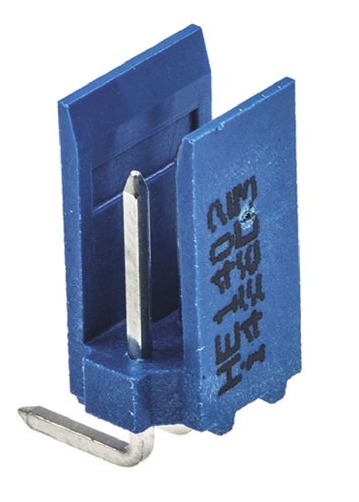 TE Connectivity AMPMODU HE14 Series Right Angle Through Hole PCB Header, 3 Contact(s), 2.54 mm Pitch, 1 Row, Shrouded