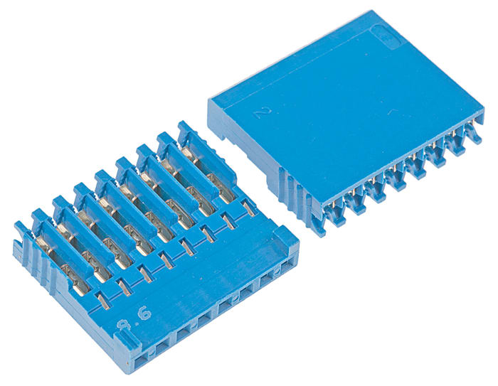 TE Connectivity, AMPMODU HE14 Female Connector Housing, 2.54mm Pitch, 8 Way, 1 Row
