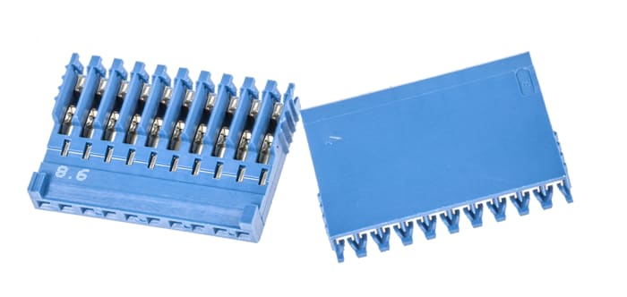 TE Connectivity, AMPMODU HE14 Female Connector Housing, 2.54mm Pitch, 10 Way, 1 Row