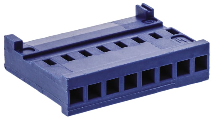 Boitier de connecteur Femelle, 8 contacts 1 rang , pas 2.54mm, Droit, Montage sur câble, série AMPMODU HE13/HE14