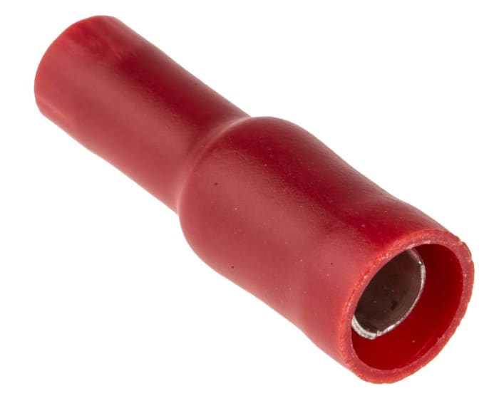 RS PRO RS PRO Insulated Female Crimp Bullet Connector, 0.5mm² to 1.5mm², 22AWG to 16AWG, 4mm