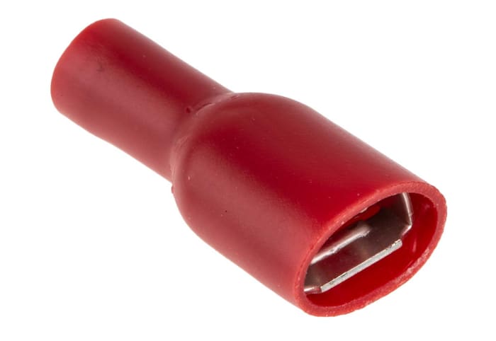 Cosse faston RS PRO, Isolée, Rouge